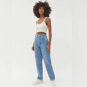 BDG High Rise Baggy Jeans Women's 26 Blue Denim Coastal Grunge Indie Comfort